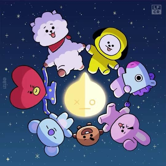 BT21 Stars of tomorrow, UNIVERSTAR!のインスタグラム