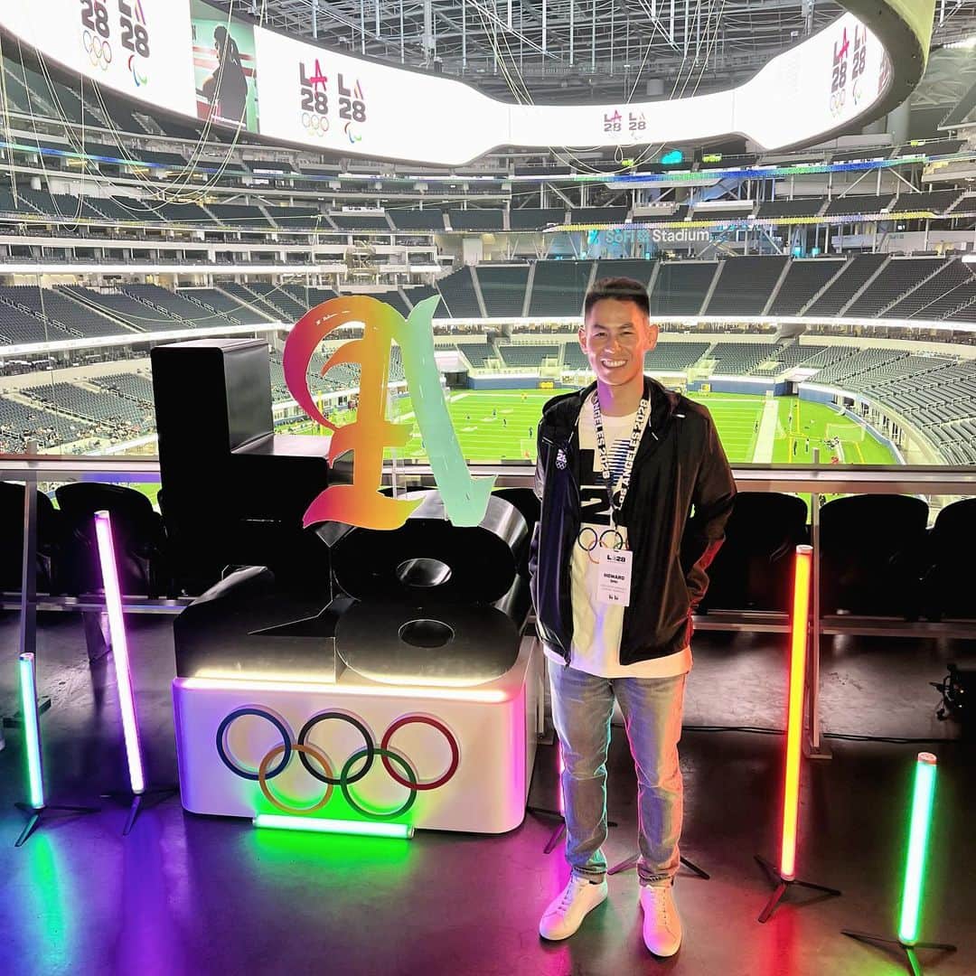 ハワード・シューのインスタグラム：「What an amazing week with our @la28games team and Athletes’ Commission! I’m so excited that in T-6 years, the @olympics will be coming back home to LA!」