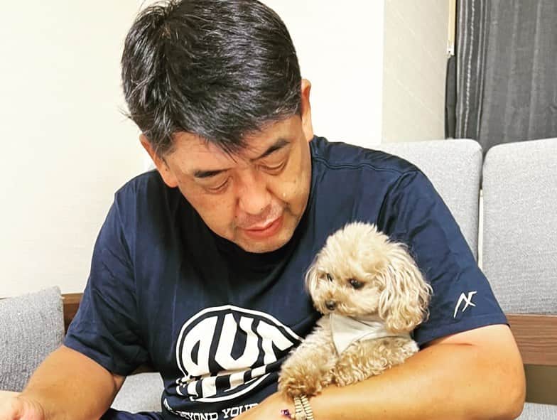 中村紀洋さんのインスタグラム写真 - (中村紀洋Instagram)「. 家に戻ると引っ付いてくる愛犬モコとリアに 癒されます。 . しかし、、、 腕に座るのは身動き取れなくて困る😅 .   #家族  #愛犬  #トイプードル  #ティーカッププードル  #犬の気持ち  #何を  #思ってるだろう  #聞いてみたい」9月16日 19時24分 - nakamura_norihiro5