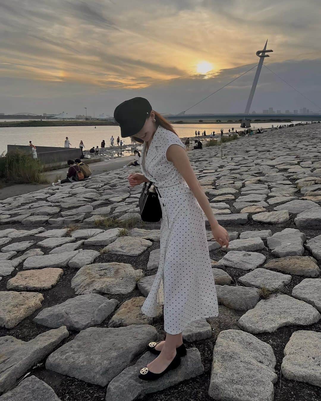 山田悠希のインスタグラム：「☀️ * 陽が落ちるのが早くなりましたが まだまだノースリーブ🍦 * #葛西臨海公園 #葛西臨海水族園 #葛西」