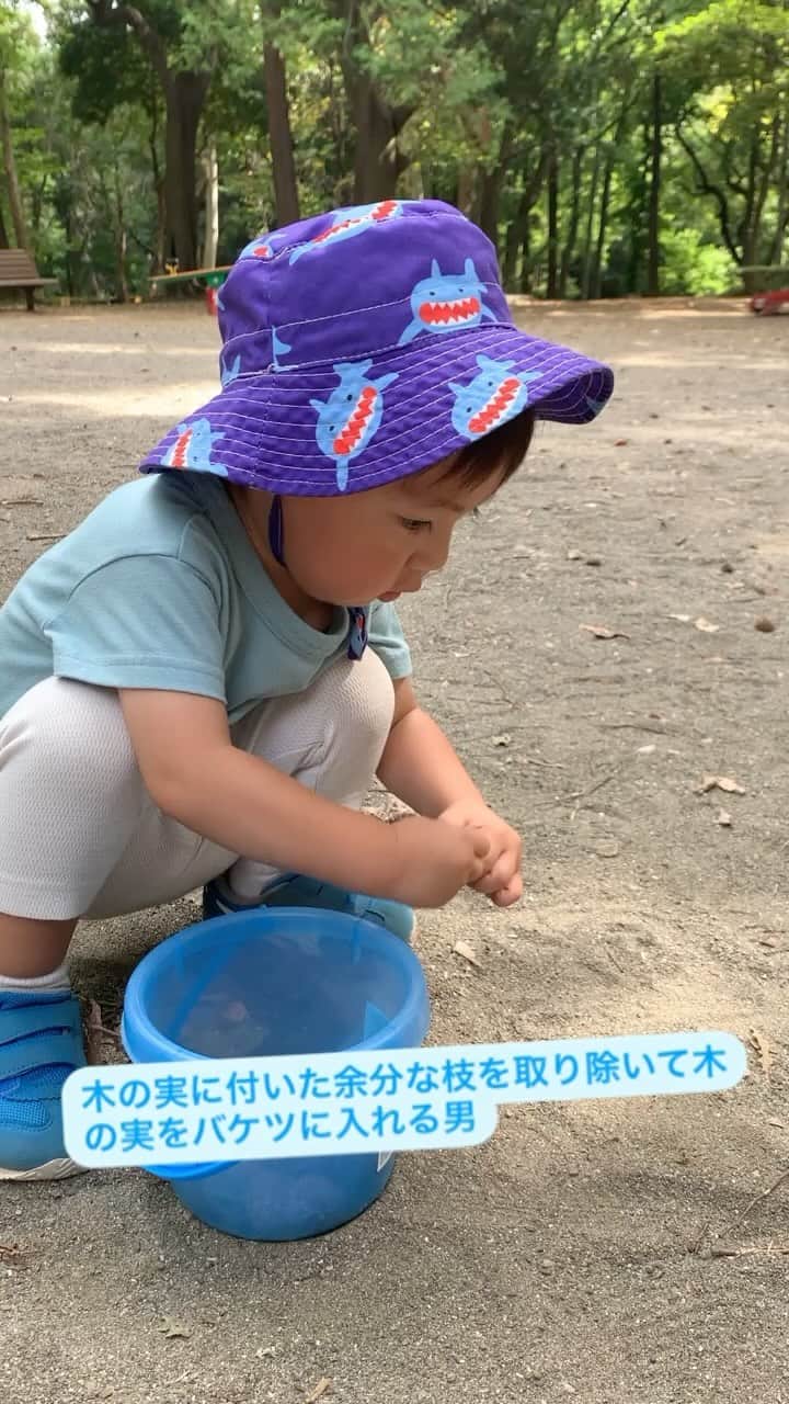 松田大輔のインスタグラム：「#パパと息子  #公園 #無心に拾い集めるBOY #これで何かを作るいやそうゆう事じゃない」