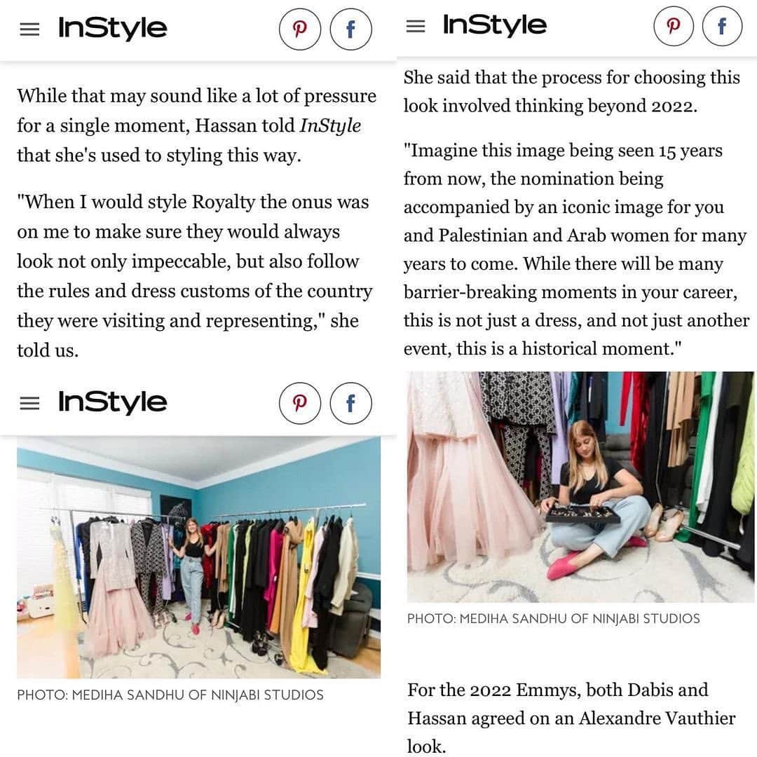 チェリーン・ダビスさんのインスタグラム写真 - (チェリーン・ダビスInstagram)「Thank you @instylemagazine for this glorious coverage and peek behind-the-scenes of the phenomenal work of powerhouse stylist @engiestyle  ❤️🙏🏽  📸 by @ninjabistudios and @artsarchy_   #styledbyengiestyle #palestinian #arabwomen #emmys #emmys2022   Repost from @engiestyle • Thank you @instylemagazine for this Milestone interview: the Headline alone gives me chills! 🥹🙏🏼 Featuring 1st nominated Palestinian Director @cheriendabis x exclusive Bts Emmys Prep x w/ @engiestyle !   Thank you to my publicist Marcy Clark @womensmafia for always asking/reminding me what is the bigger message. #12yearsStrong   Thank you @cheriendabis for trusting me on your historic night! 🙏🏼🥹🧿💚  Special Thank you to @amandalalite @ninjabistudios  Photo credit: @seynna @ninjabistudios   Full article in bio :)」9月19日 23時46分 - cheriendabis