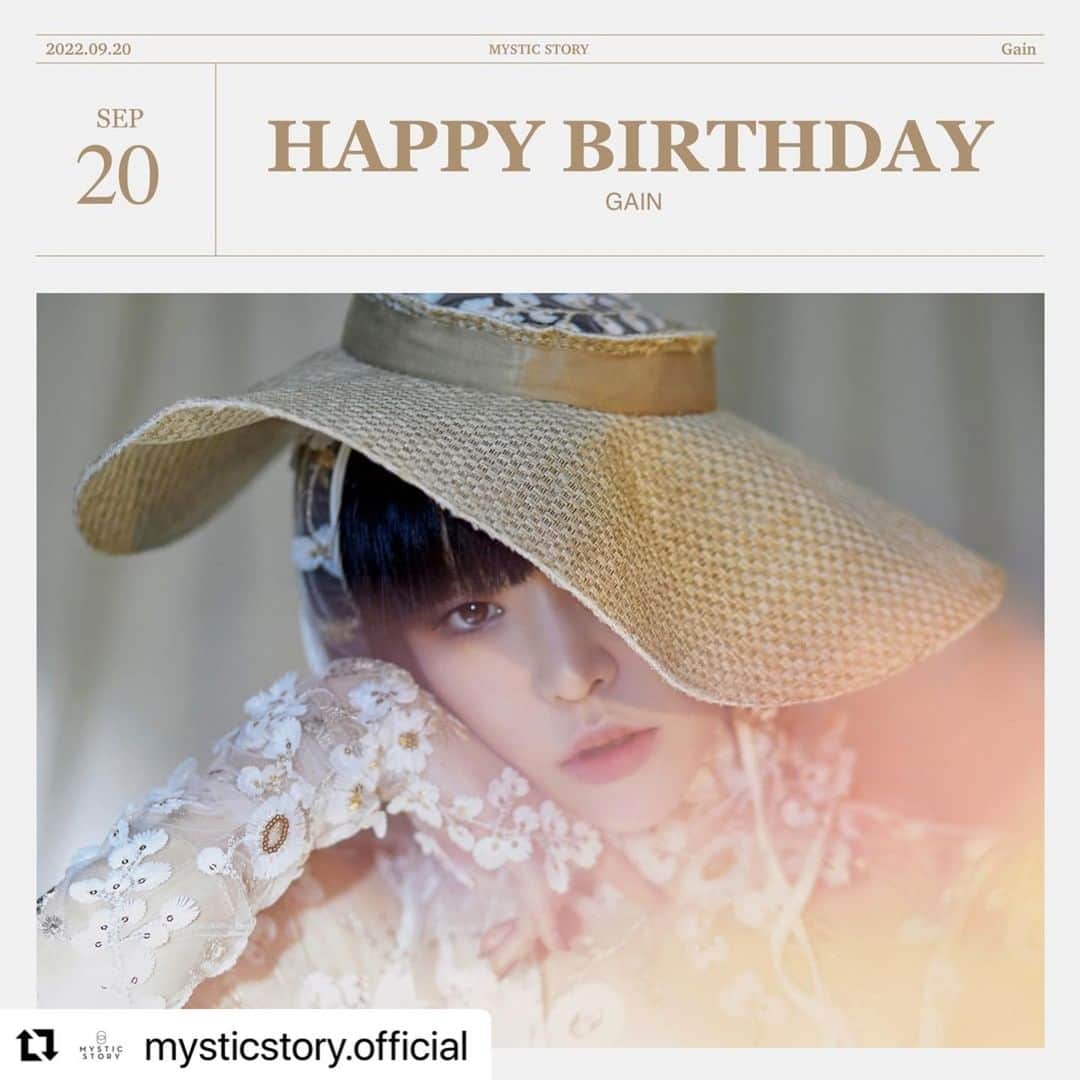 Brown Eyed Girlsのインスタグラム：「[#가인] 2022.09.20 GAIN DAY🎉  Happy Birthday to GAIN🎂 미스틱스토리 아티스트 가인의 생일을 축하합니다🎁❤  #220920 #happybirthday #birthday #생일」