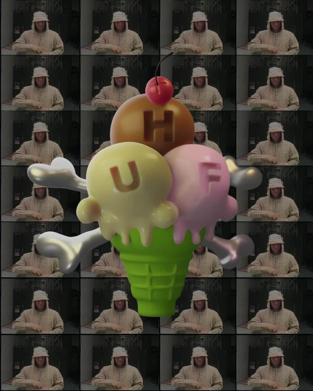 ビリオネア・ボーイズ・クラブのインスタグラム：「HUF x ICECREAM coming soon...」