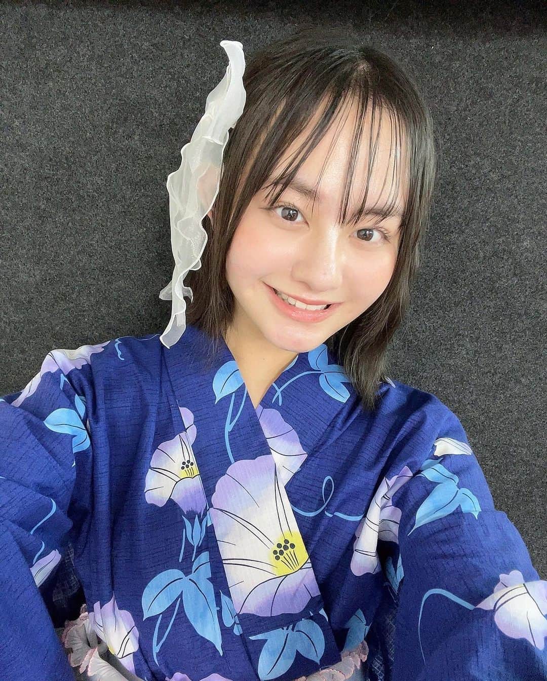 田中杏のインスタグラム：「まだ地味に夏が終わってないということで浴衣をきました‪☺︎‬  ･ ･ ･ ･ ･ ･ ･ ･ ･ ･ ･ ･ ･ ･ ･  #浴衣」
