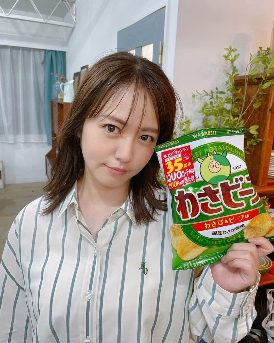 磯山さやかさんのインスタグラム写真 - (磯山さやかInstagram)「近所のコンビニで、わさビーフ残り１つだったよ。 みんなが、わさビーフ食べたよ！って報告してくれて幸せ♪  ぜひ、わさビーフHPで、 WEBCM見てくれたら嬉しいです！！」9月20日 22時52分 - sayakaisoyama