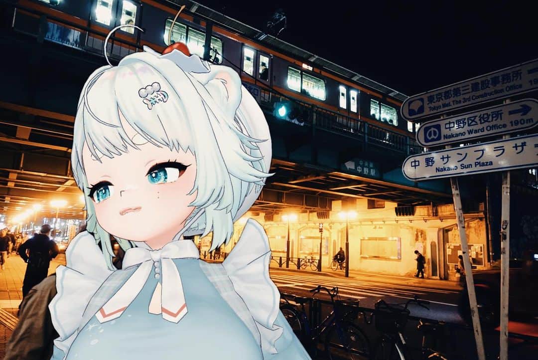 根本凪のインスタグラム：「『偶像はせかいのスパイスだ』  #vtuber #Photo #中野 #根本凪」