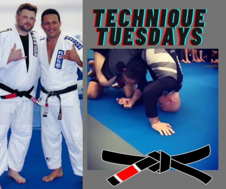 のインスタグラム：「Tuesday Technique! This is a great setup for arm bar or a triangle choke. If I can land it in the practice room, anyone can do.  Thoughts?  Thanks @danaherjohn  @renzograciebjj」