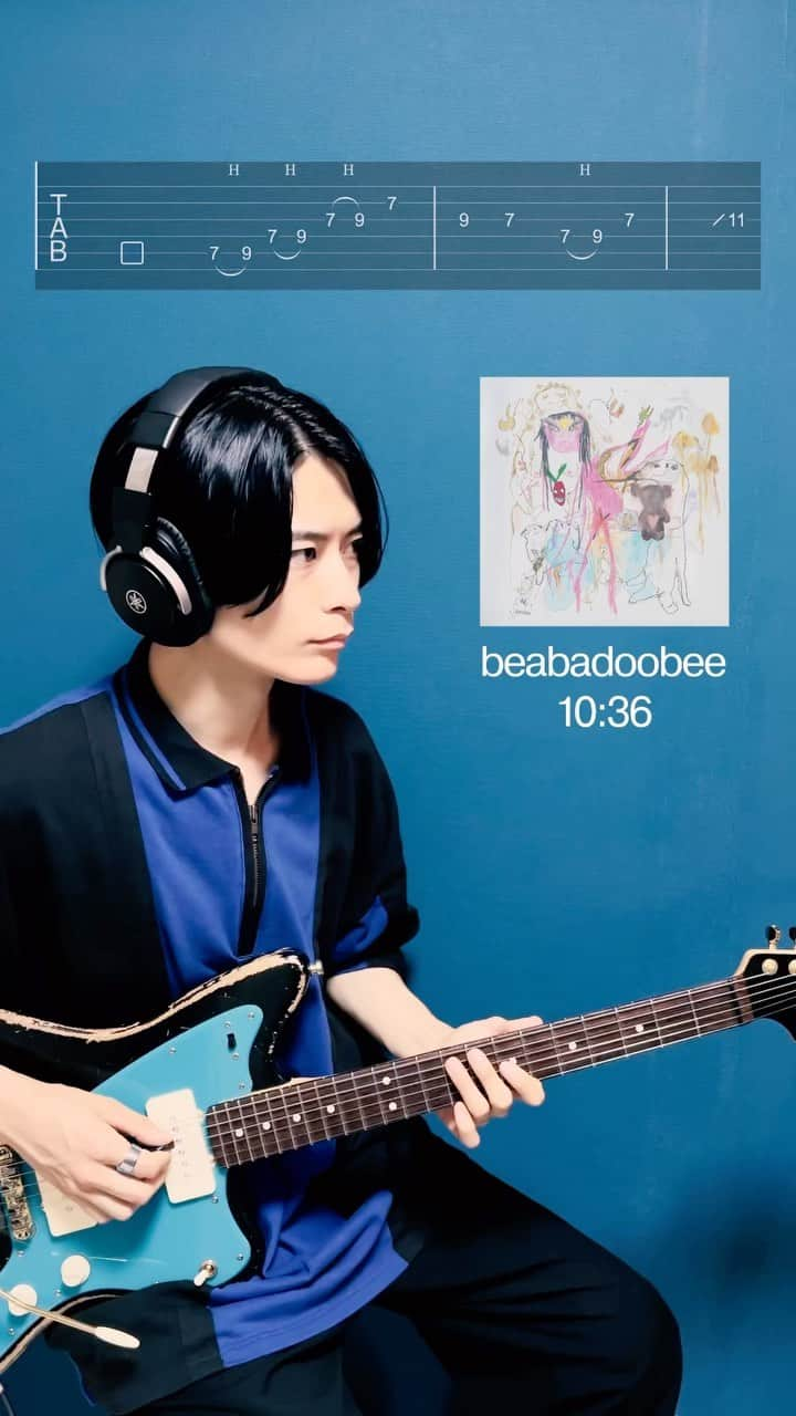 Ken Matsuzakiのインスタグラム：「beabadoobee - 10:36  @radvxz   #beabadoobee  #guitar#guitarsolo #guitartab #guitartabsdaily #indie #indiemusic #indiepop #indierock #indieguitar #indieguitars   @guitartabsdaily」