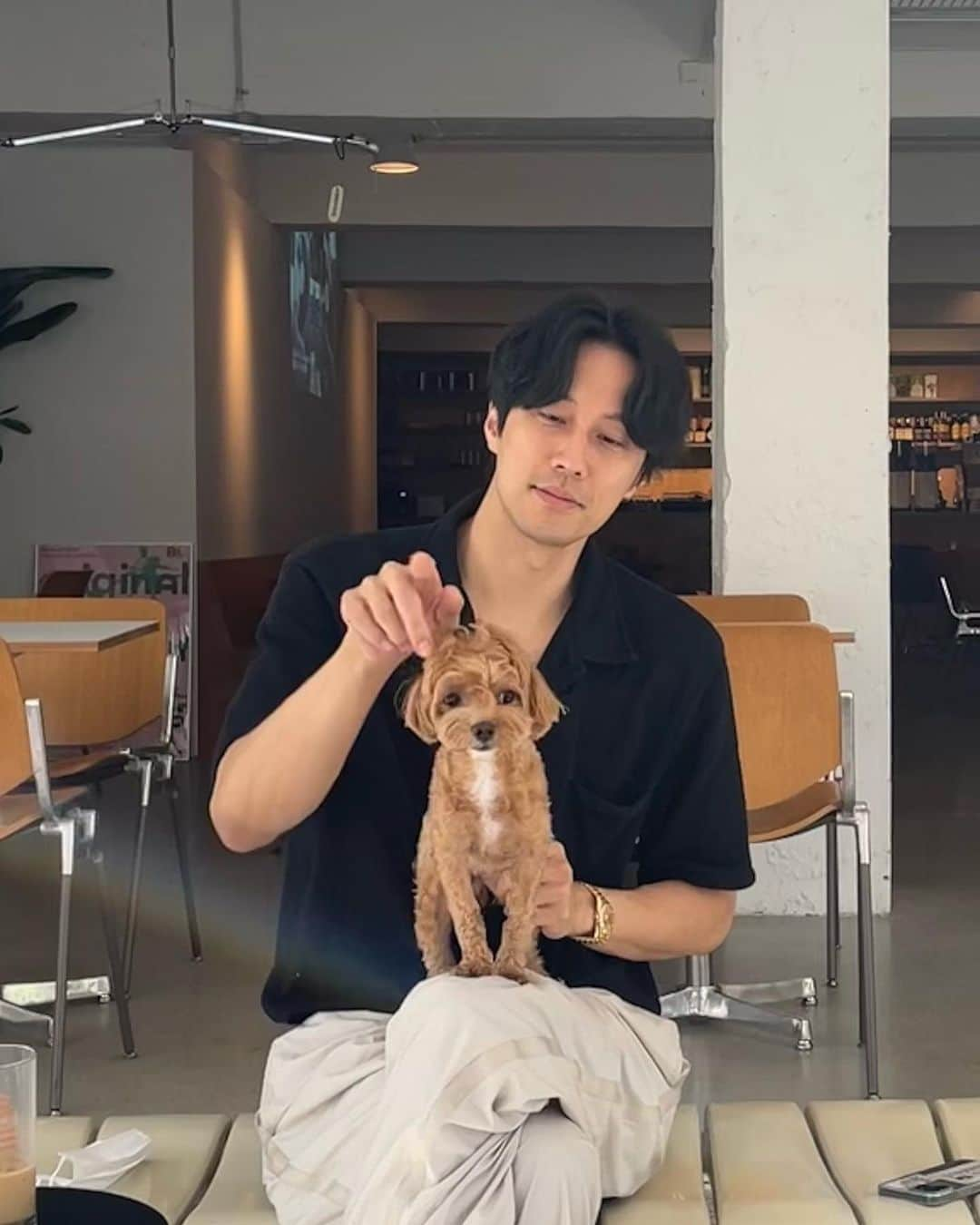 ペク・ジョンウォンのインスタグラム：「햇살아키🐕🧡」