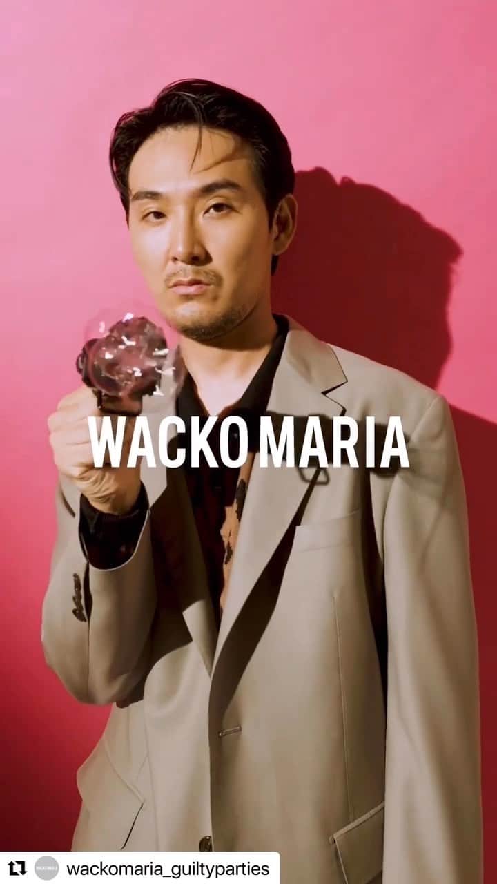 Daizo Yoshiokaのインスタグラム：「#Repost @wackomaria_guiltyparties with @use.repost ・・・ Fall / Winter 2022 collection 『天国東京』 @ryuheimatsuda 🎥 @rollswyze  #wackomaria #guiltyparties」