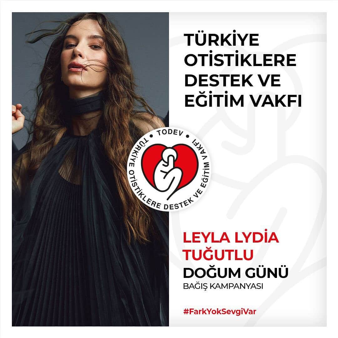 Leyla Lydia Turgutluのインスタグラム：「29 Ekim benim doğum günüm.  Bu doğum günümde bana verebileceğiniz en güzel hediye otizmli çocuklar için yapacağınız bağışlar olacak. @todevvakfi için açtığım kampanya bilgilerine @iyilikpaylas hesabı üzerinden ya da biomda yer alan linkten ulaşabilirsiniz. Destekleriniz için teşekkür ederim🤍」