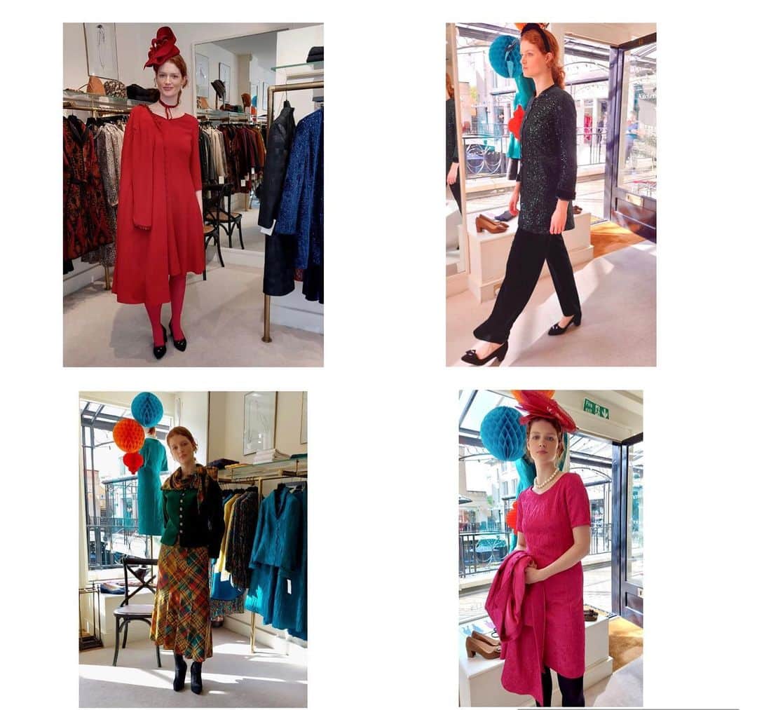キャロライン チャールズのインスタグラム：「Winter show party at our Cheltenham store. We would like to thank you  @lisa_von_hallwyl and @slateclothingcotswolds for the support #style #britishdesigner #carolinecharles #reddress #brocade #crepedress #velvet  #sequins #newcollection  #autumnwinter #luxury #luxuryfashion #lifestyle #lush #fashiondesigner #aw22 #newseason #ladieswear」