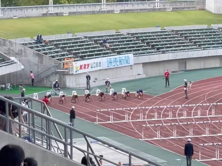 高山峻野のインスタグラム：「田島記念 +1.1m13.43①  今シーズンもたくさんの応援ありがとうございました！ また来年も頑張ります！！  #110mh」