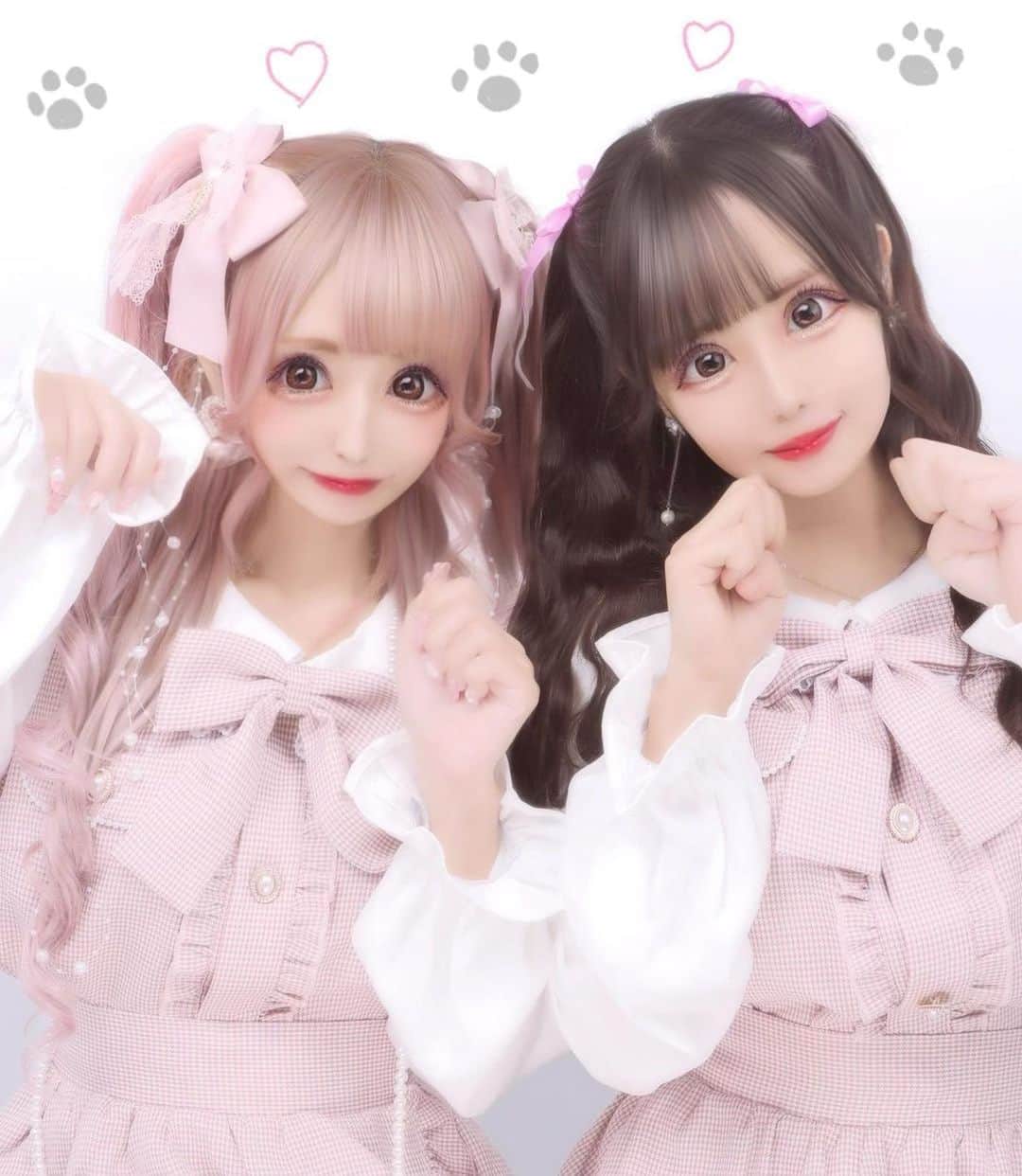 SHIORIのインスタグラム：「. . 姫奈ちゃんとおそろいの プリメロ💓セットアップきた！ . . この前着てたワンピースの セットアップバージョンだよ❣️ . . 髪型もハーフツイン にしたら おそろいだった✨✨ . . ピンクにして正解〜❣️ . . @princessmelody_official  @marsofficialjapan  . . #mars #princessmelody  #プリメロ #セットアップ #千鳥柄 #秋物新作」