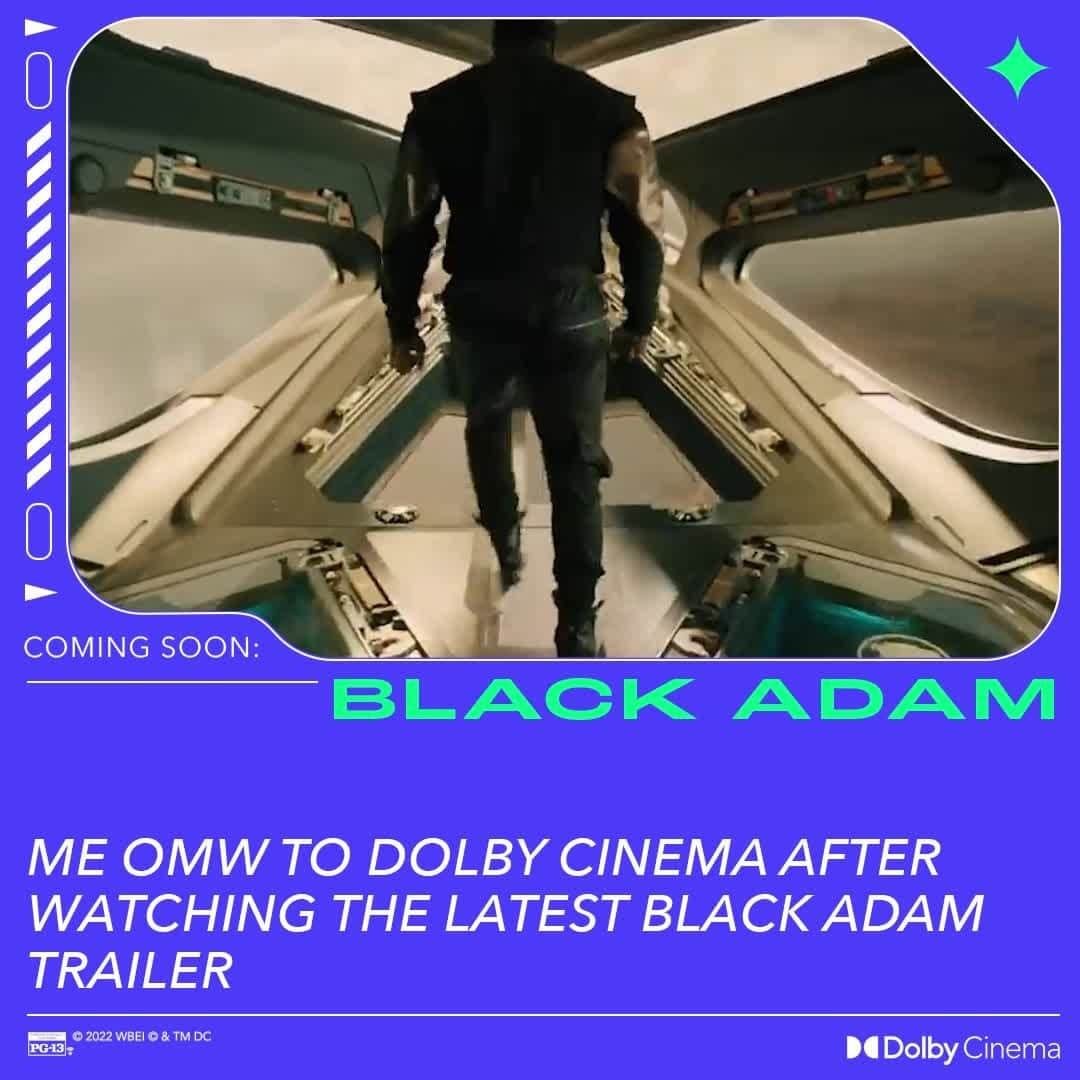 のインスタグラム：「VFX, epic visuals, and of course Dwayne Johnson all make it worth seeing #BlackAdam at a #DolbyCinema」