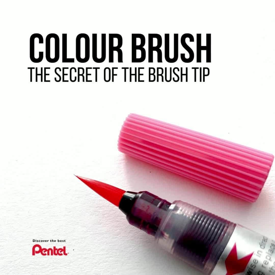 Pentel Canadaのインスタグラム：「Pentel's nylon brush technology is the only of its kind in the world.☺️⁠ ⁠ #pentelcanada #pentel #brushpen #brushpens #stationeryaddict #brushcalligraphy」