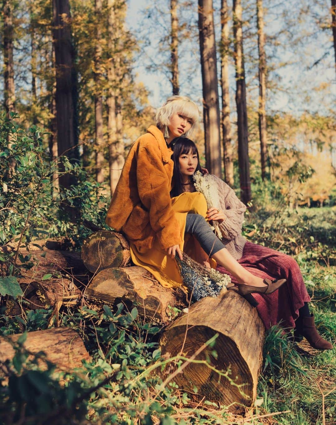 コトリッチのインスタグラム：「秋になると見かえしたくなる写真  ／／  photo @nkyn_photo   カナダっぽい雰囲気がすごく好き。  この日はなんだか顔面不調で、良かったよーと貰った写真がすごく少なかった。初屋外ということもあり、歩きすぎて疲れたり、時間を押してしまったり。とにかく自信を消失してしまう１日だった。  自己肯定するのが苦手。 だからか、貰った写真はつまり「良いって思った」という答えで、 私にとってどれも宝物になる。  何回季節がめぐっても いいなって思うきもちは色あせず 毎度私は励まされるのです。  ありがとう。」