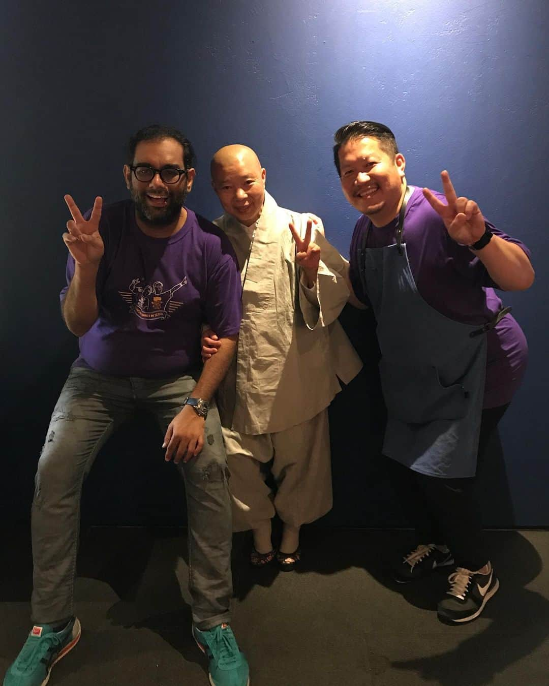 FukuyamaGoh さんのインスタグラム写真 - (FukuyamaGoh Instagram)「Sometimes we don’t have to be  blood  brother .. when u have brother called @goh_f I an honoured and lucky to have met you in person .. (@boris_eats thanks for this)  We translated in google, we did put savory ice cream in sweet and sweet in savory .. most of my menu came from 12 times of GOHGAN and I must say I owe it to you when I wanted to cook in 🇯🇵, u gave me space and insight and connected me to Japanese culture and craft . I still remember my first meal at your place it was just u and few of ur chefs cooking from your heart in 2013 .. 10 years u didn’t change ur smile ur warm hearted love and happy energy is what makes u GOH  Today we have matured in our cooking u have finished a unimaginably 20 years of being La Maison de la nature GOH .. and now it’s time for being just GOH … and sometimes GOHGAN..  #lamaisondelanaturegoh #goh ##gohgan #gaggan」10月18日 12時30分 - goh_f