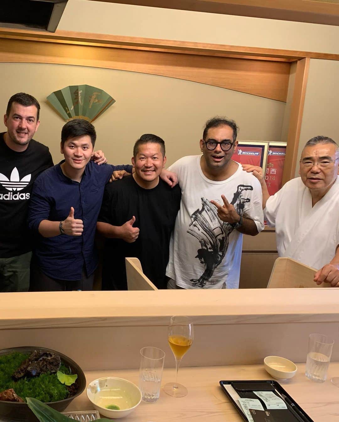 FukuyamaGoh さんのインスタグラム写真 - (FukuyamaGoh Instagram)「Sometimes we don’t have to be  blood  brother .. when u have brother called @goh_f I an honoured and lucky to have met you in person .. (@boris_eats thanks for this)  We translated in google, we did put savory ice cream in sweet and sweet in savory .. most of my menu came from 12 times of GOHGAN and I must say I owe it to you when I wanted to cook in 🇯🇵, u gave me space and insight and connected me to Japanese culture and craft . I still remember my first meal at your place it was just u and few of ur chefs cooking from your heart in 2013 .. 10 years u didn’t change ur smile ur warm hearted love and happy energy is what makes u GOH  Today we have matured in our cooking u have finished a unimaginably 20 years of being La Maison de la nature GOH .. and now it’s time for being just GOH … and sometimes GOHGAN..  #lamaisondelanaturegoh #goh ##gohgan #gaggan」10月18日 12時30分 - goh_f