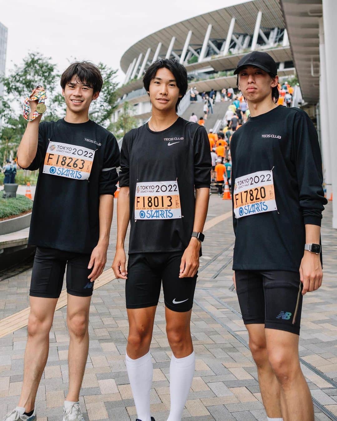 竹石尚人のインスタグラム：「日曜日に行われた #東京レガシーハーフマラソン を走ってきました！ 達成感の塊でした、、、 また走るかは筋肉痛が治ってから考えます！！」