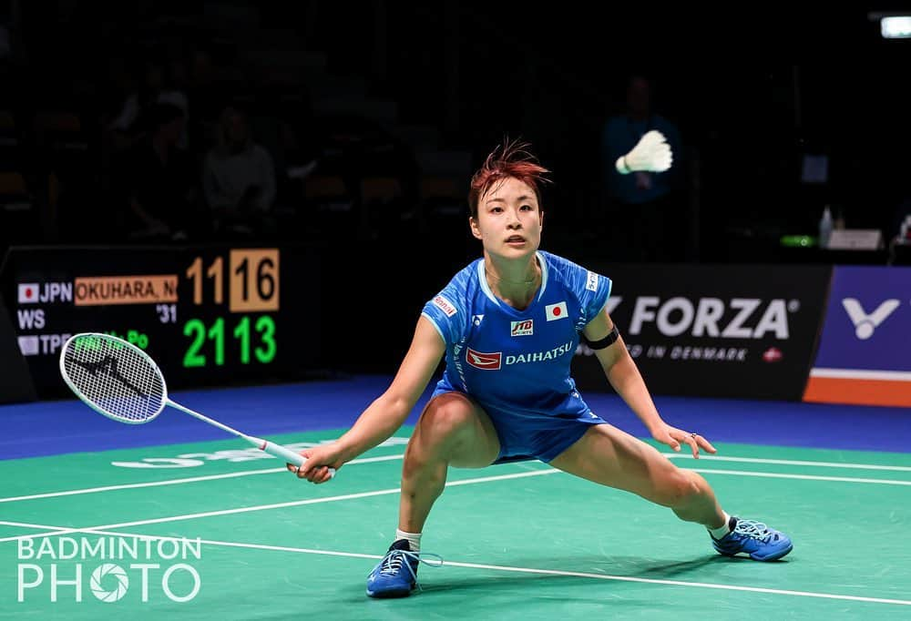 奥原希望のインスタグラム：「. . The ended in Denmark Open 2022. I’m happy come back on court. I’ll take a step by step and slowly get up to the top.  Bye Denmark🇩🇰 . . とりあえずコートに戻ってこれてよかったです。少しずつ頑張ります。 . . @badmintonphoto_official  . #denmarkopensuper750 #badminton #okuharanozomi #nozomiokuhara #バドミントン #奥原希望」