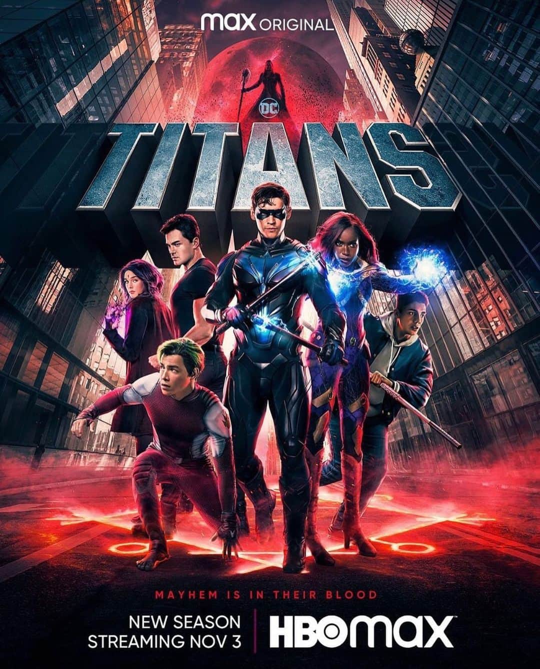 ブレントン・スウェイツのインスタグラム：「New titans poster. Season 4 is gonna be good!  @dctitans」