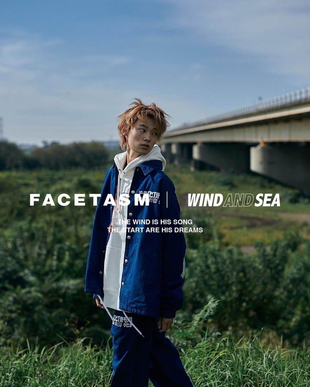 窪塚愛流のインスタグラム：「FACETASM ✖︎ WIND AND SEA collaboration 2022.10.22 （SAT）DROP‼️💨  @windandsea_wear  @facetasmtokyo   #windandsea   #facetasm #facetasmtokyo」