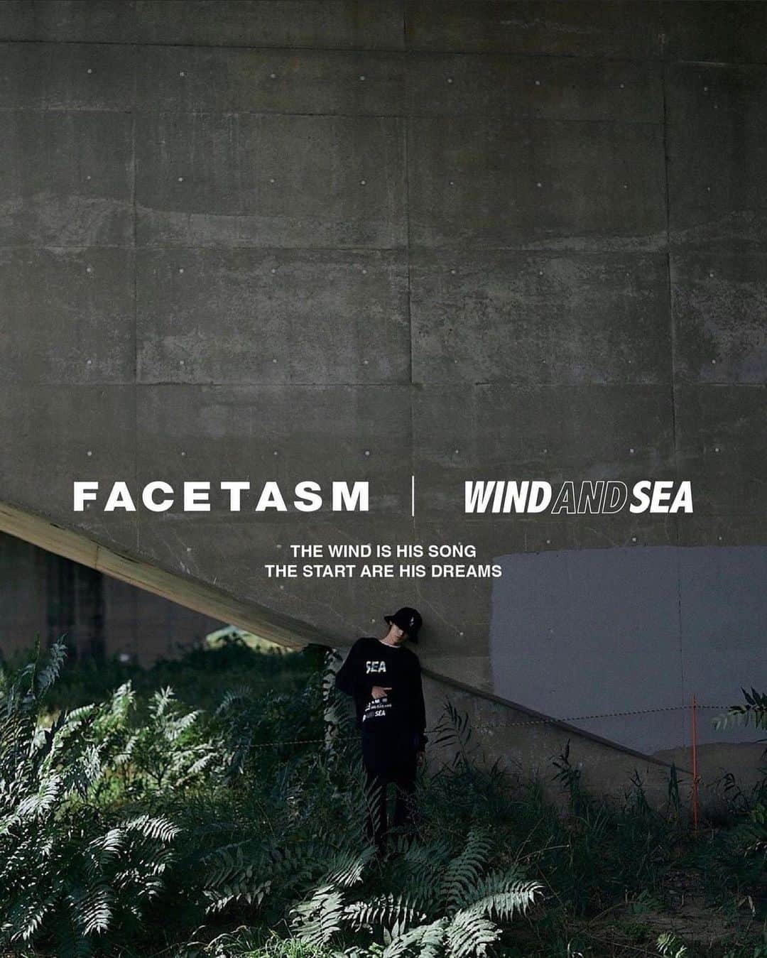 窪塚愛流のインスタグラム：「FACETASM ✖︎ WIND AND SEA collaboration 2022.10.22 （SAT）DROP‼️💨  @windandsea_wear  @facetasmtokyo    #windandsea   #facetasm   #facetasmtokyo」