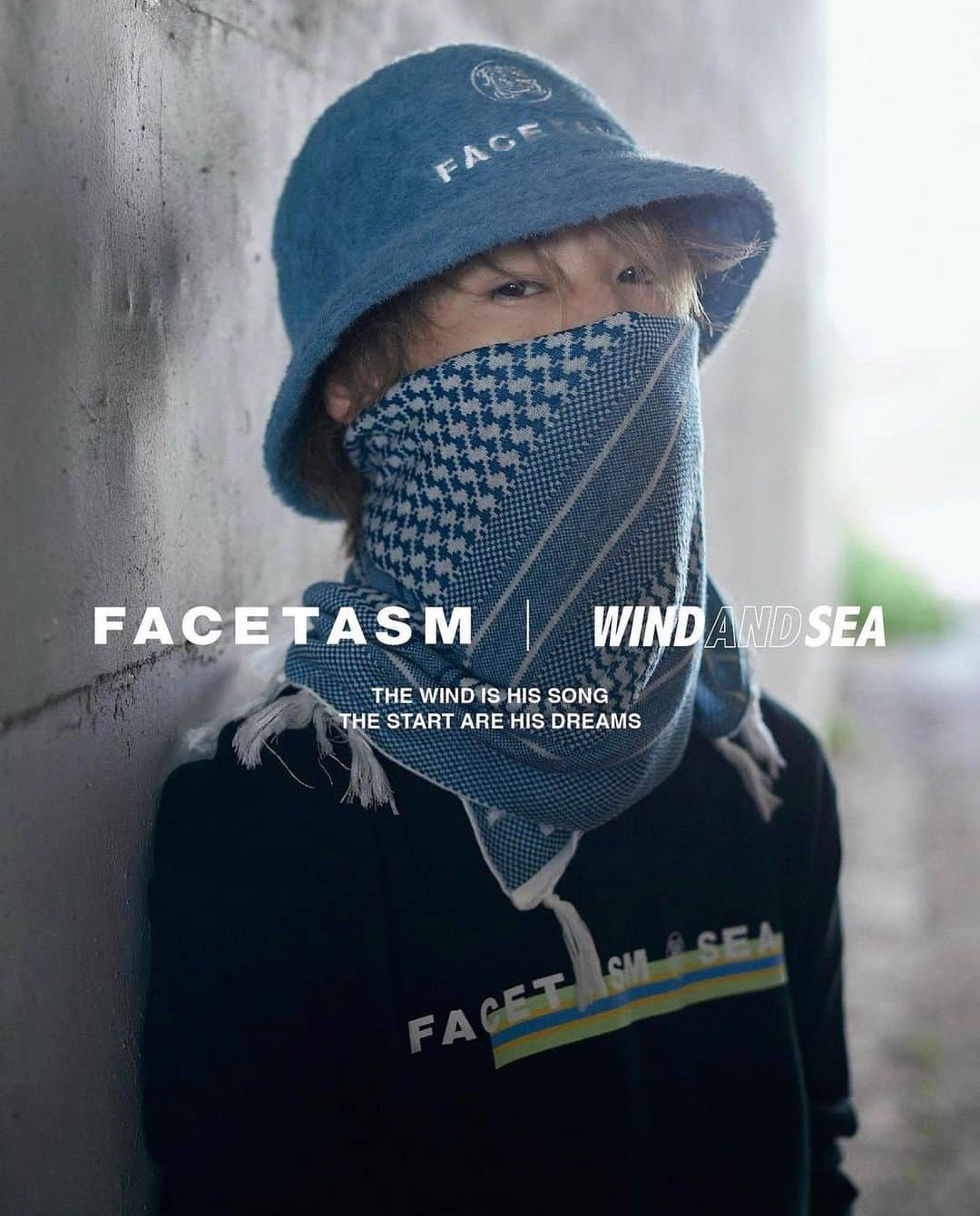 窪塚愛流のインスタグラム：「FACETASM ✖︎ WIND AND SEA collaboration 2022.10.22 （SAT）DROP‼️💨  @windandsea_wear  @facetasmtokyo    #windandsea  #facetasm  #facetasmtokyo」