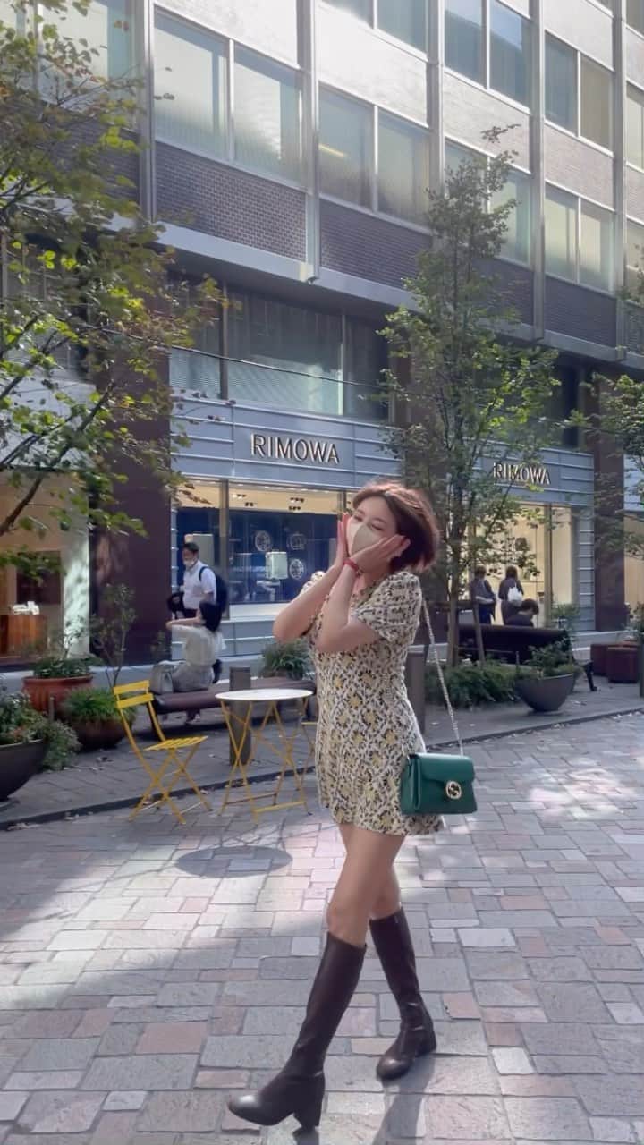 小森ほたるのインスタグラム：「秋ですね🍁🌰🍃 ブーツ履ける季節になって嬉しい🤭👢🍁♡」