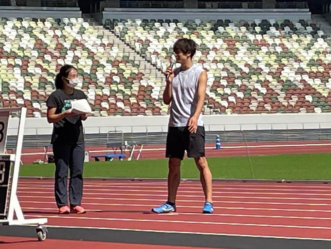 金井大旺さんのインスタグラム写真 - (金井大旺Instagram)「オリンピック以来の新国立競技場 今回は台東区体育祭のデモンストレーションで  国立懐かしかったしハードルも楽しかった！」9月27日 21時24分 - kanai0928