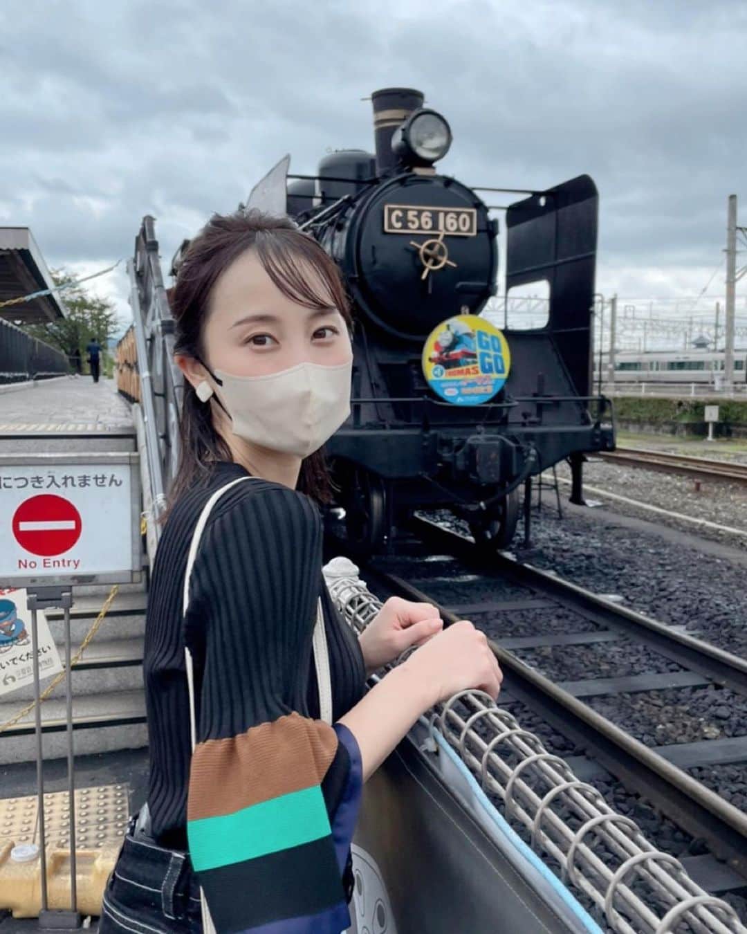 のインスタグラム：「『旅サラダ』京都ロケ。 駅からすぐ近くの鉄道博物館にも行きました。 見どころがたくさんな博物館ですよー！」