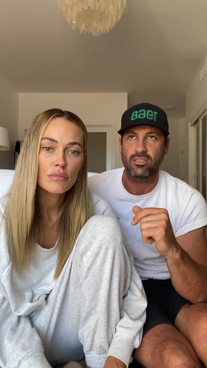 Peta Murgatroydのインスタグラム：「IG live with @maksimc ❤️ Talking all things IVF and life in general! xo  Let me know in the comments if you wanna see us do more of these 👇🏻 I love doing them because it feels real, authentic and personal……a way to get close with you all :)   XO」
