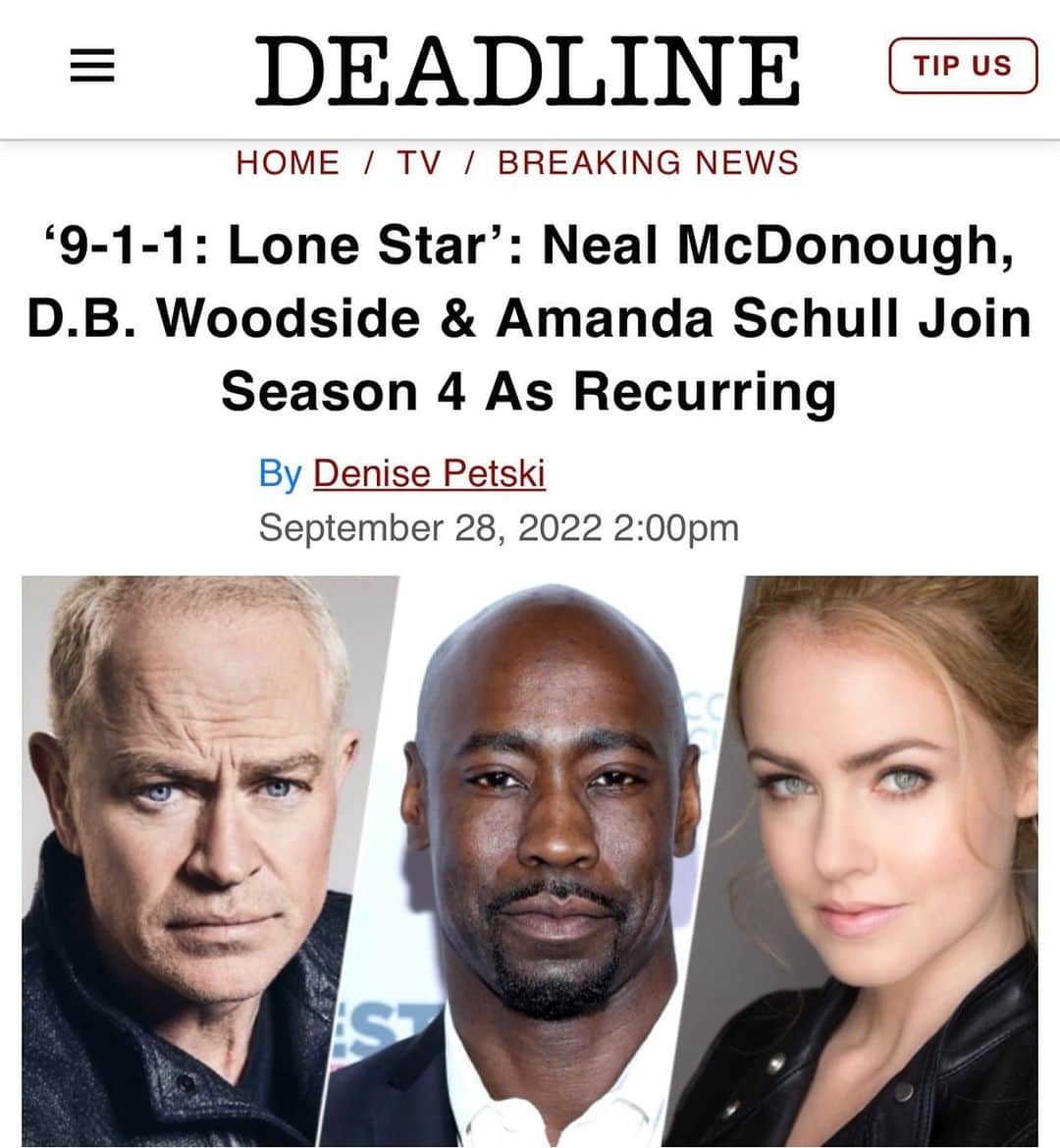 アマンダ・シュルのインスタグラム：「Very excited about this! Thank you for having me, @911lonestar」