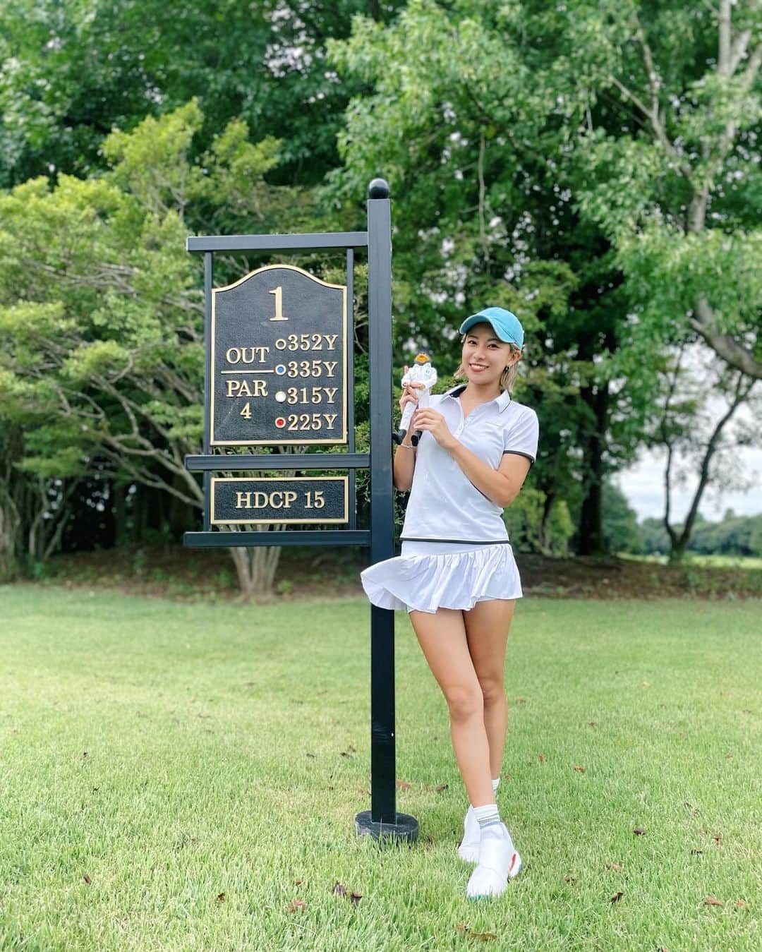 平野杏梨のインスタグラム：「ちょっと前の⛳️🫶🏽  #anri__golfwear」
