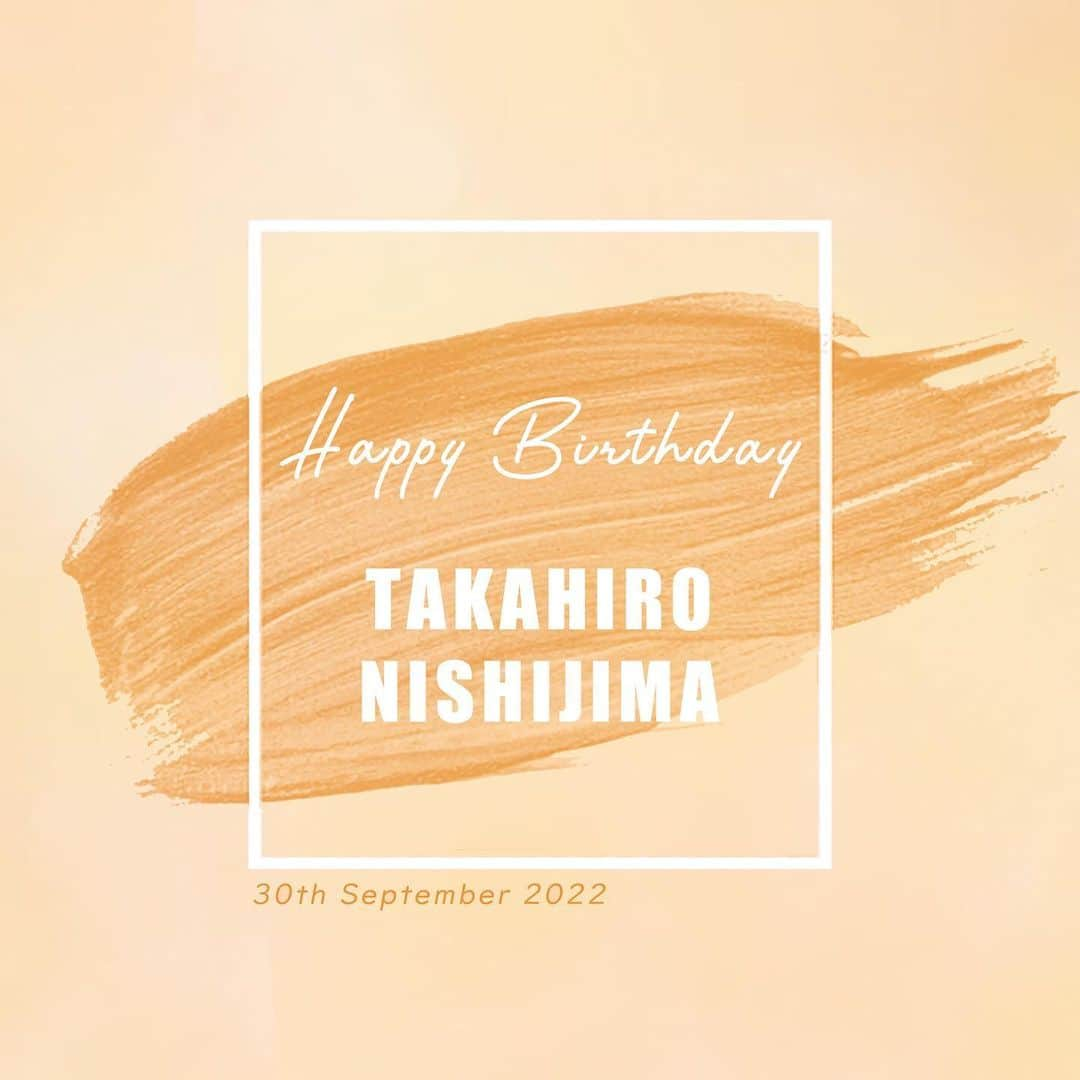 AAAのインスタグラム：「HAPPY BIRTHDAY🎉 #takahironishijima #西島隆弘 #20220930」