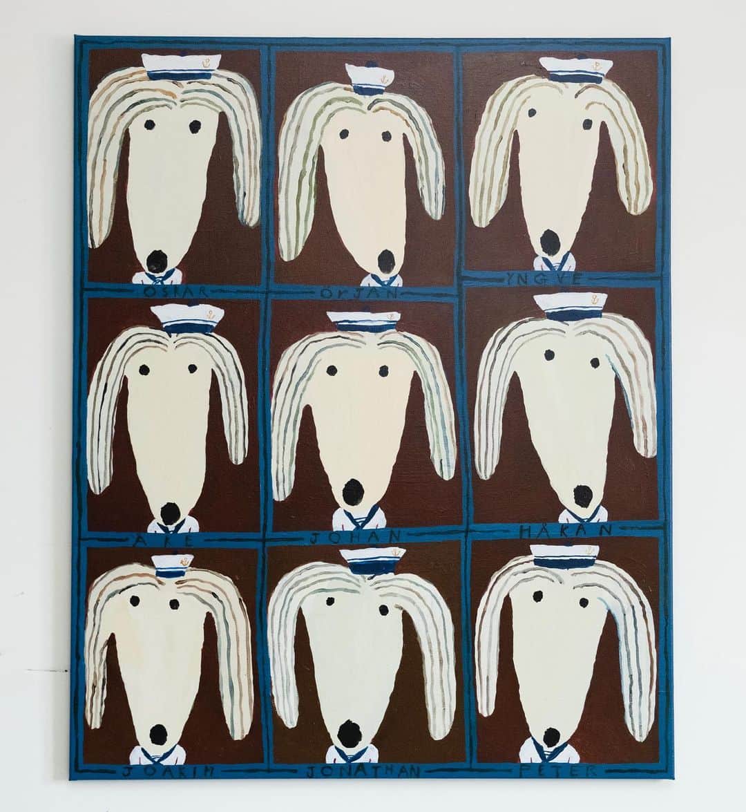 Mogu Takahashiさんのインスタグラム写真 - (Mogu TakahashiInstagram)「Art fair in Taiwan 🇹🇼  ART TAIPEI 20-24 October, 2022 Gallery: @sokaart_taipei   New four paintings will be exhibited in the fair. They are cool dog sailers. Detail of this work is below. Any questions contact to the gallery. 🚢🧢 🐚✨   --- We Are Good Team 1000x810mm Acrylic on canvas, 2022  #mogutakahashi Photo: @elisabethdunker」9月30日 21時12分 - mogutakahashi