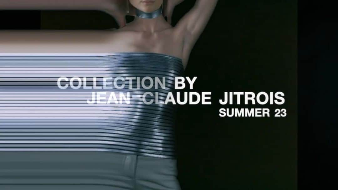 ジトロワのインスタグラム：「JITROIS SUMMER 23 DIGITAL SHOW #jitrois  Creative direction : Jean-Claude Jitrois Style : Jay Wilson, @tristanvanbruwaene, Emilie Griere, Mylene Colona  Film direction : Céline Rey Dop / lighting : Elisa Petersen @amorfaty  Sound design : @scratchclart (featuring @calistakazuko )  Models : @heloise_giraud, @mashavoroninaa , @sofiasilvanas , @charles.leto , @maydilion, @oscardelmas   Hair & make-up : @violettelhotelliermuah   Sunglasses : @poletteeyewear   Jewellery : @marcdelocheofficiel   Shoes : @tuk_footwear   Photography : Franck Disegni, Laurent Disegni, @eshopstudio studio」