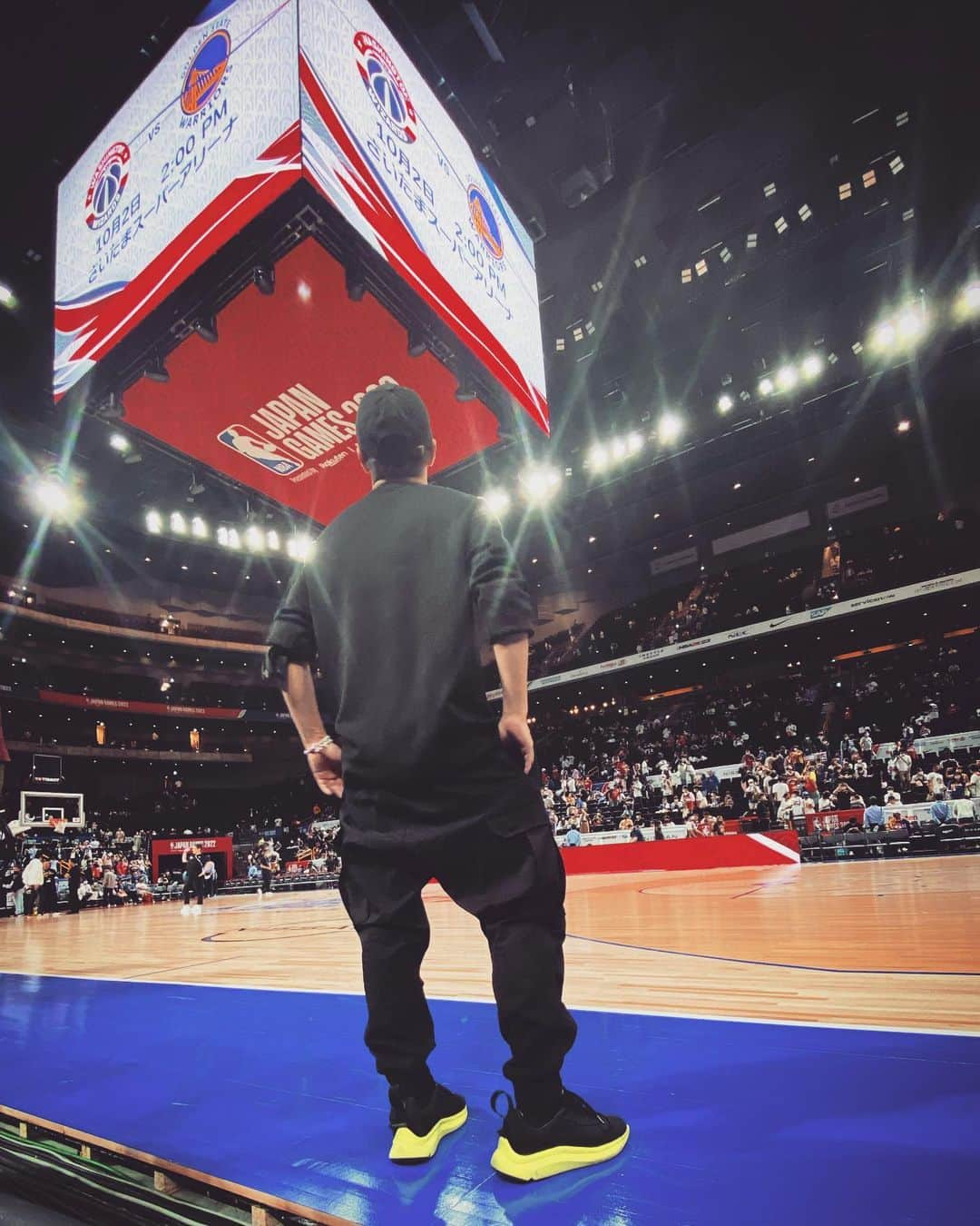 平宮博重のインスタグラム：「NBA Japan Games 2022 SATURDAY NIGHT EVENT  #NBA #バスケ 🏀 #stephencurry  #goldenstatewarriors」