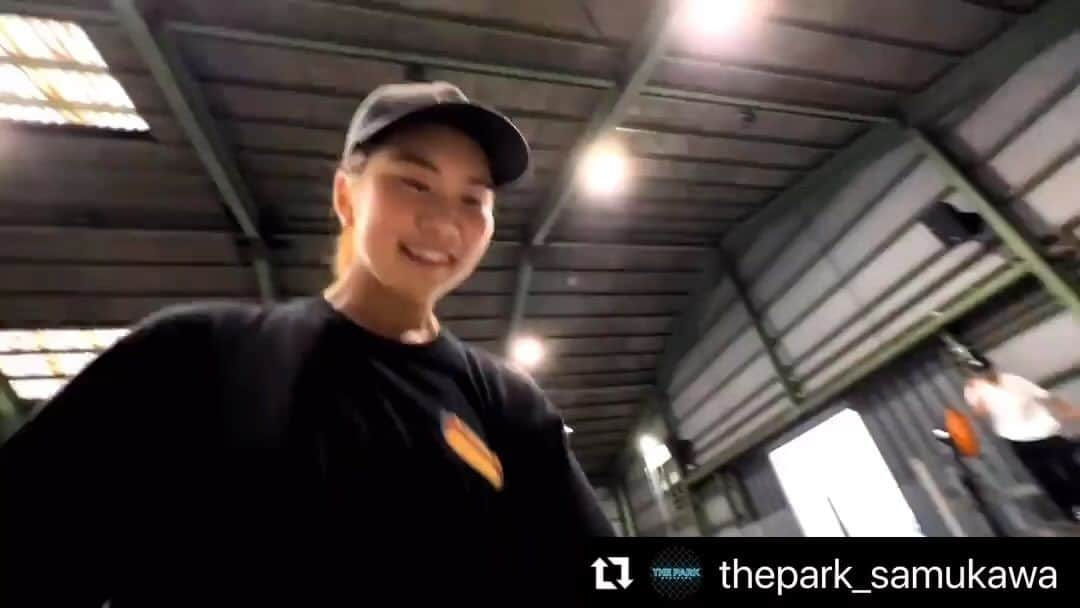 織田夢海のインスタグラム：「#Repost @thepark_samukawa with @use.repost ・・・ @yumeka_oda_1030  KONNICHIWA! She is one of the best woman’s skater in the world.」