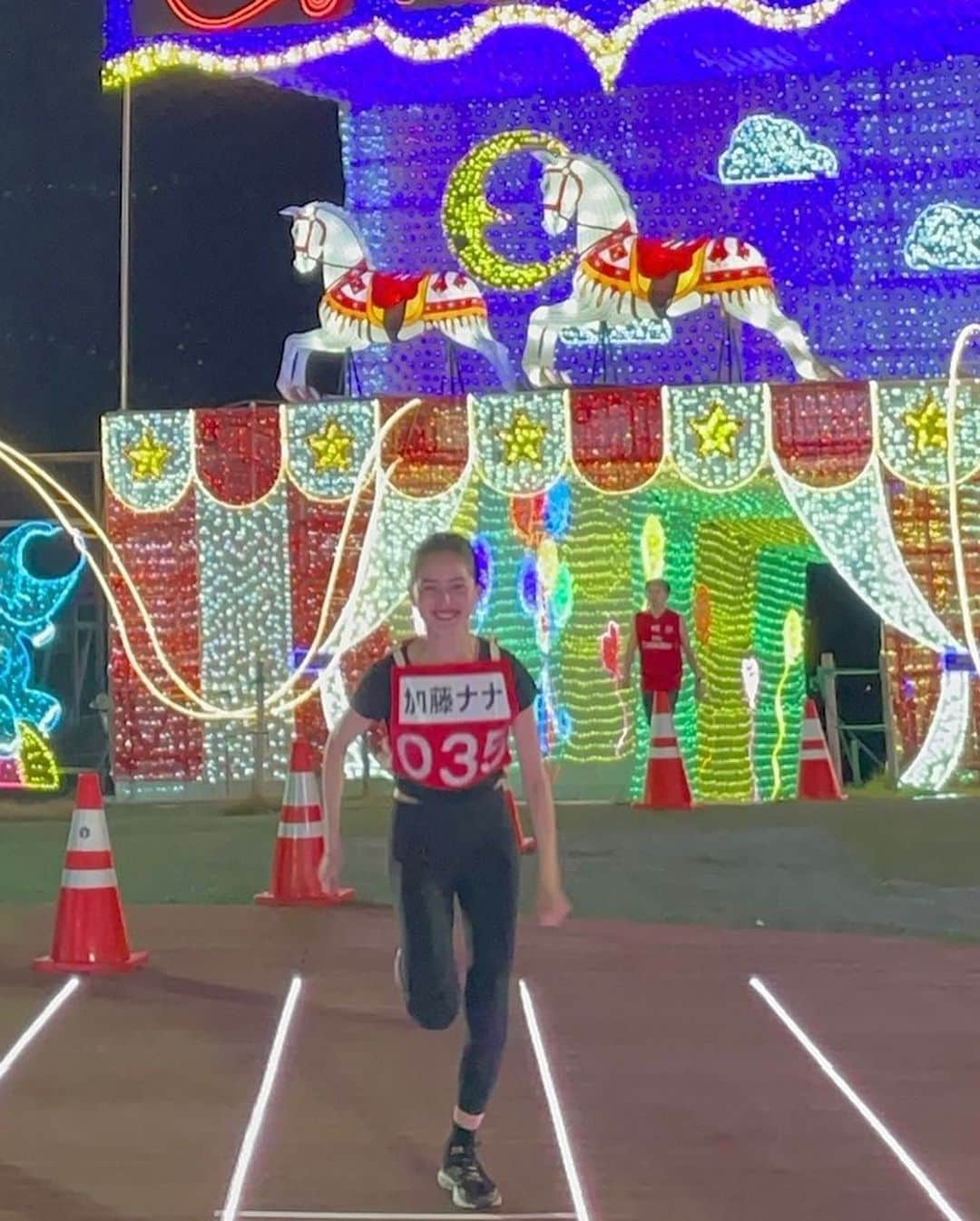 加藤ナナさんのインスタグラム写真 - (加藤ナナInstagram)「スポーツの秋🏃💨 #オールスター感謝祭  ミニマラソンたのしかったです😚」10月1日 22時24分 - katouchan