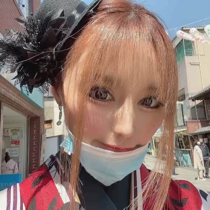 まさき沙耶のインスタグラム：「また着物着て撮影(散歩)したいなん💛」