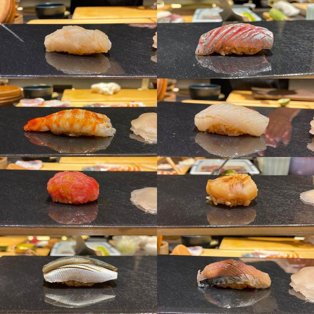 福見真紀さんのインスタグラム写真 - (福見真紀Instagram)「沖縄で食べたもの🍣🍔🍖🍜  ◼︎1-5枚目 #鮨つむぎ 🍣 つまみが7品に握りが16貫くらい出てきて大満足！！ 沖縄にたくさんお鮨屋さんができて嬉しいなぁ🥰  ◼︎6枚目 #warrensplace 🍔 今まで食べた中で一番のハンバーガーでした🥇 とにかくパティが肉肉しくて肉汁が👏  ◼︎7-8枚目 #抱瓶 🍻 沖縄に行ったら毎回行く沖縄料理居酒屋🍻 中でもラフテーとソーキがおすすめ🙋‍♀️  ◼︎9枚目 #麺家丸翔 🍜 あっさりスープでマリンスポーツの後に染みた🥺🥺  #沖縄旅行 #沖縄グルメ」10月2日 17時50分 - mak1ch1