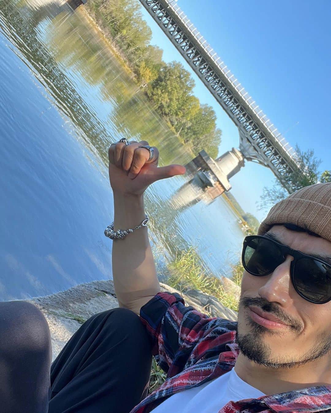藤井裕史のインスタグラム：「My first time being in Po river. #catfish #worldrecordchallenge」