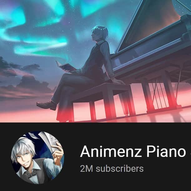 Animenz（アニメンズ）のインスタグラム：「Today I have reached 2 million subscribers on YouTube! Thank you everyone for your support!  This is a huge milestone for me and I am glad to hear that my anime piano music is being listened to by so many people all over the world!  I have been preparing my 2 million subscribers special video for the last few weeks which will be over an hour long and feature over 2 0 0 anime songs!  It will be the biggest project I have ever worked on and it's essentially a "best of three decades of anime music". More than half of the songs will be new songs which have not been uploaded on my YouTube channel yet!  The special medley video will be uploaded this December, look forward to it!  Thank you again for your support over all these years! I will continue doing my best.  Animenz」