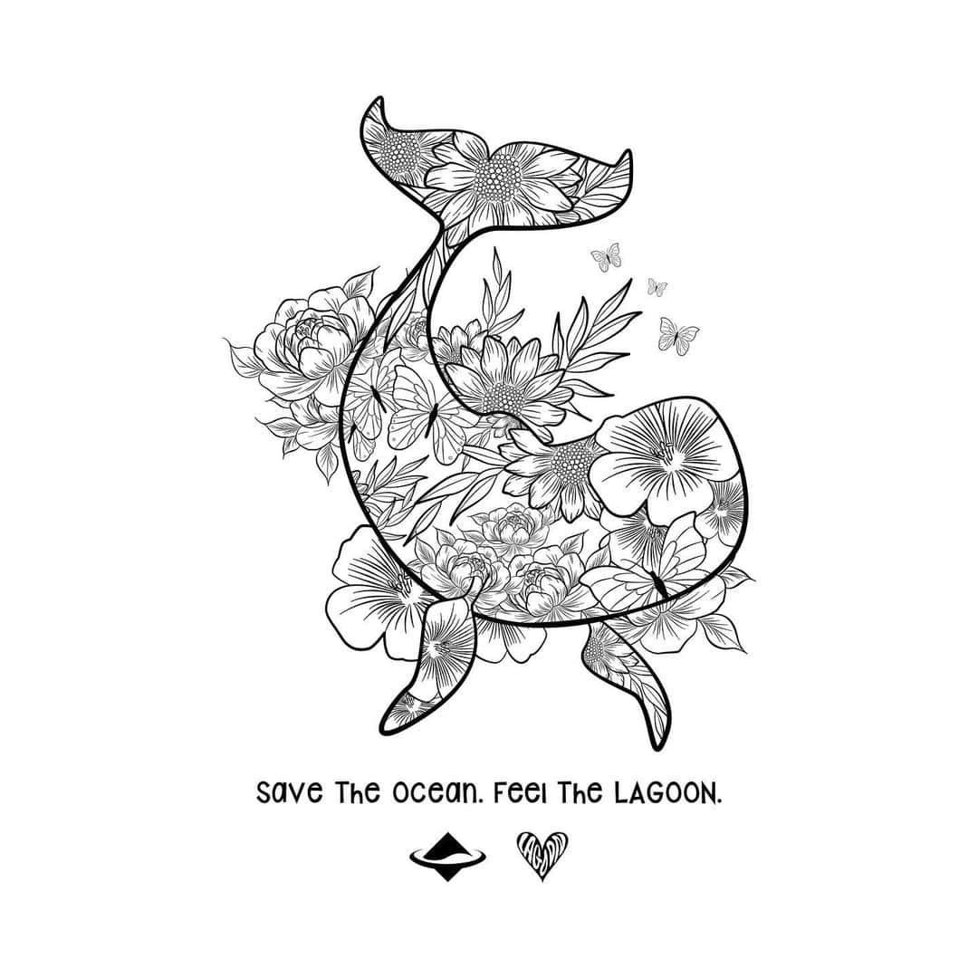 JOYSTICKKのインスタグラム：「. 環境省とコラボさせていただきました🤝🏻  環境省 x LAGOON(@lagoon_sk8 )  僕なりに「海を殺さず海と生きよう」というコンセプトで クジラと花を掛け合わせて 海洋環境保全を「生きている花」で表現しました🐋🌸🌻  環境省のロゴとLAGOONのロゴを並べる日が来るとは..」