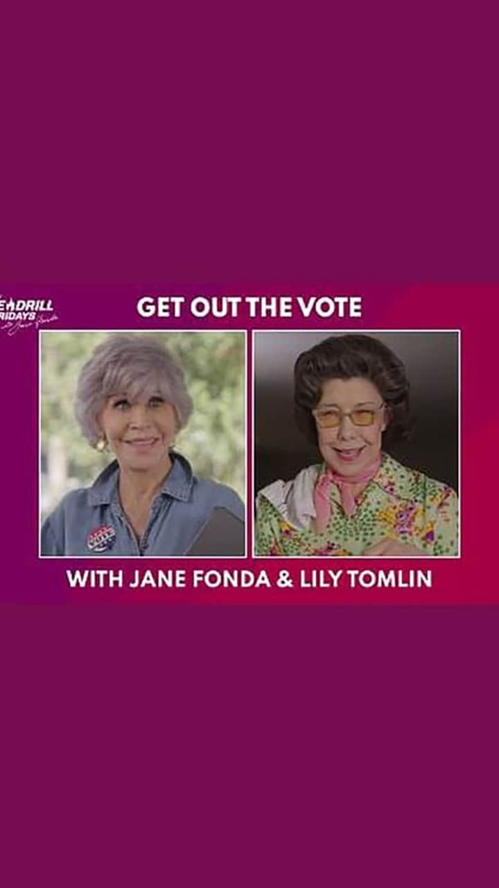 ジェーン・フォンダのインスタグラム：「Hello, Firefighters! Did you know that the midterm election is just 35 days away? The stakes couldn't be higher, so I REALLY hope you're registered and feeling prepared for the big day! I recently helped get Lily Tomlin, I mean, er, Mrs. Beasley, registered and ready to vote. If she can do it, so can you! Have a watch, then share this @FireDrillFriday @GreenpeaceUSA video with your friends. Let's make sure all of our friends and family are prepared to have their voices heard on November 8th!! #GetOutTheVote #RegisteredAndReady」