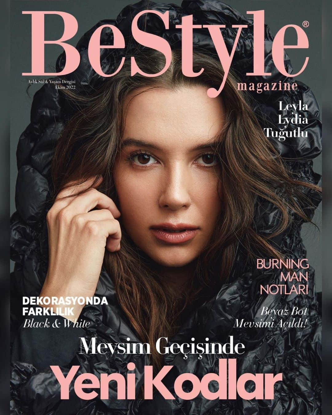 Leyla Lydia Turgutluのインスタグラム：「BeStyle Ekim🍁🍂🤎 Şahane bir ekiple harika bir çekim yaptık✨  BeStyle October 22 thanks to our great team🙏  Röportaj: @tugceorcunus  Fotoğraf: @biemre Styling: @_muratsenturk @bircenazkos Saç: @mutluahmet.sinan  Makyaj: @pelinpehlivanogluu Backstage: ygtguven Fotoğraf Asistanı: @erolyusuff Makyaj Asistanı: @fundakonakcii Dijital İçerik Direktörü: @tugceorcunus Dijital İçerik Editörü: @kezbanbelettt @naymanbatimor @hamiyetaktass」