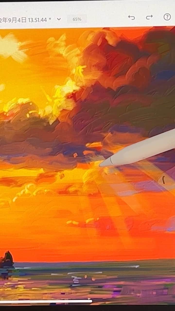 柴崎春通のインスタグラム：「Easy to make realistic oil paintings / Adobe Fresco  This is a project of me, who just turned 75 years old……having a shot at digital art with no previous experience. (It is the fifth episode.)  75歳おじいちゃん先生、ipadで油絵に挑戦？！ / アドビフレスコ YouTube: Watercolor by Shibasaki   #shiba_watercolor #painting #drawing #adobefresco #adobe #アドビフレスコ #油絵 #デジタルアート #pr」